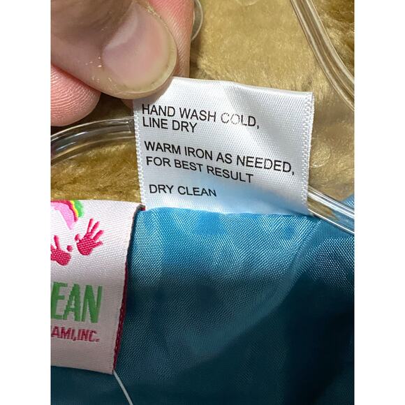 Corduroy Blue Coat Fuzzy Collar Buttons Jelly Bean Plus Size Apparel Girls 12.5 - Picture 8 of 9